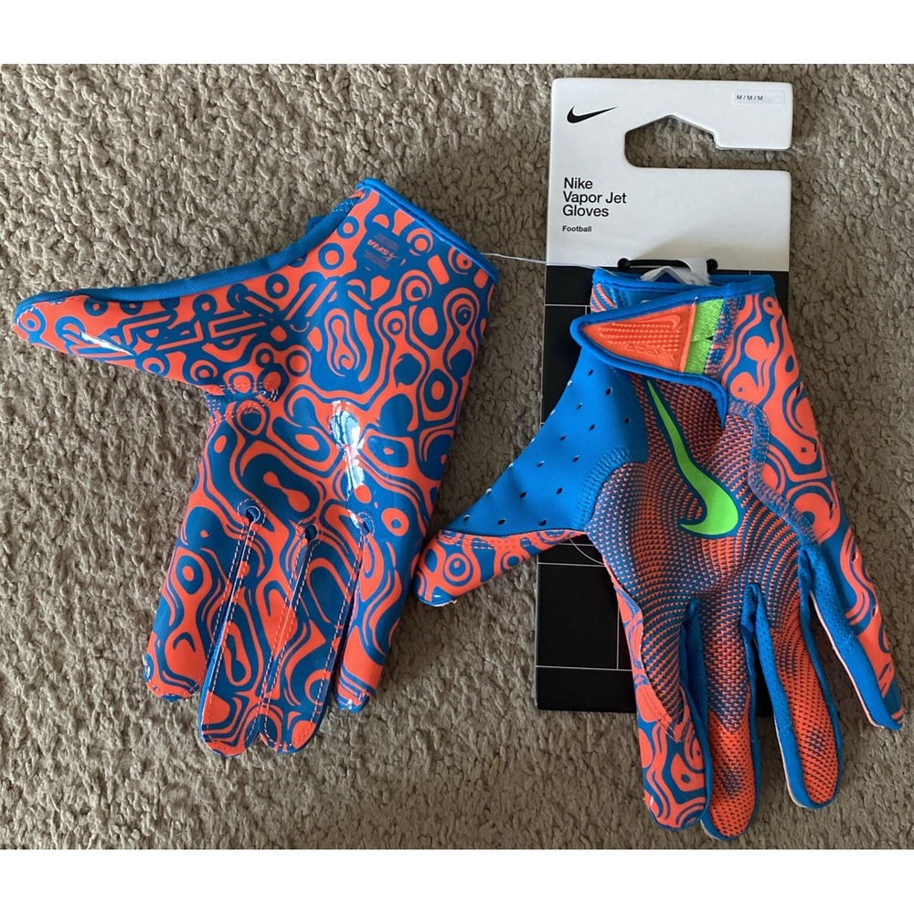 Nike Vapor Jet‎ 8.0 Football Gloves Unisex M Magnigrip Plus Lightweight Glove